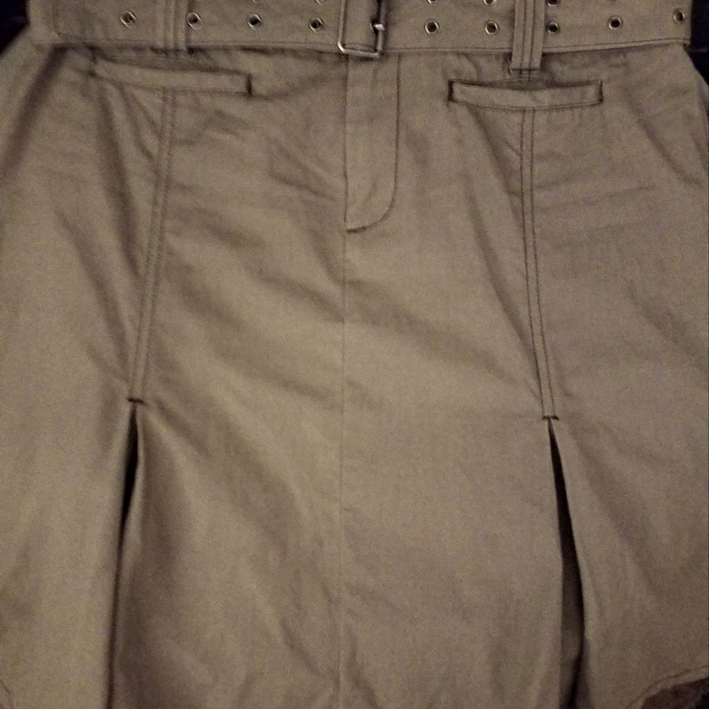 Calvin Klein Jeans military style skirt with belt